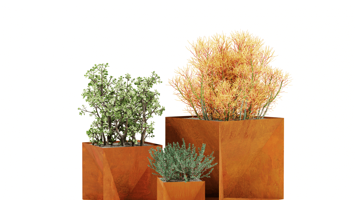 „Pyramid Cube” Pots